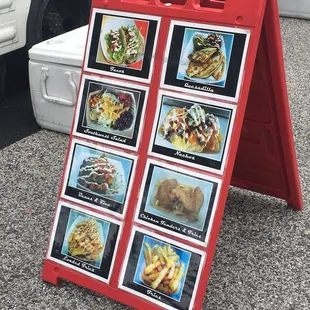 a menu for a restaurant