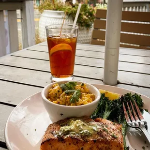 Atlantic Salmon with Grilled Corn Salad