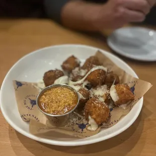 a plate of food on a table