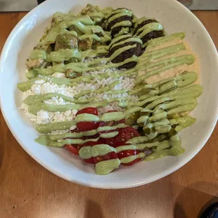 Mediterranean mezze bowl