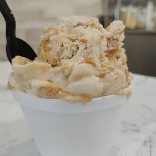 a bowl of ice cream