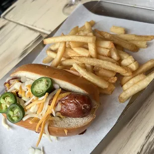 Half smoke without the chili (requested without the chili)