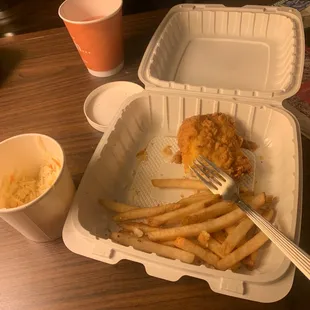 Nothing and the fish is salty...whatever..