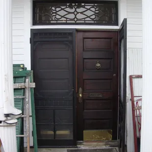 Front entry door.