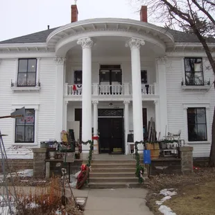Front of the house, view looking east.