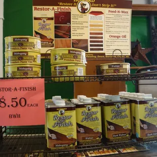 Wood treatments and Restore-A-Finish - Howard.