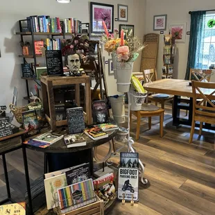 Gift shop and table