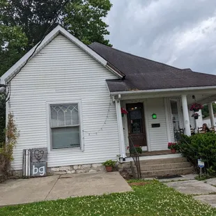 the front of a house