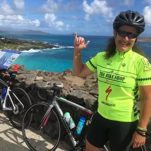 Makapuu Point with The Bike Shop bike. Loved the bike I rented!  Mahalo!
