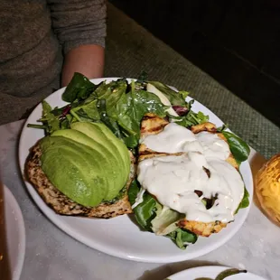 a plate of food on a table