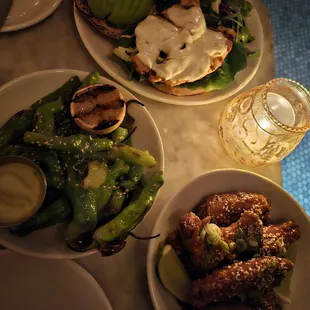 plates of food on a table