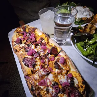 Short rib flat bread