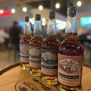 Offering locally distilled Coastline Whiskey