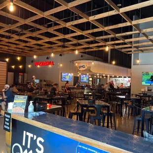 the inside of the restaurant