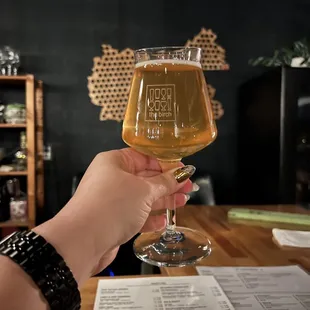 Hanging out with friends and enjoying some delicious brews!