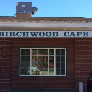 the front of the building