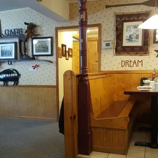 Great place for food with a convenient door to the laundromat.