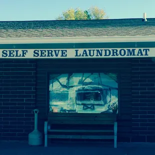 Our Laundromat is attached to the Cafe for easy access