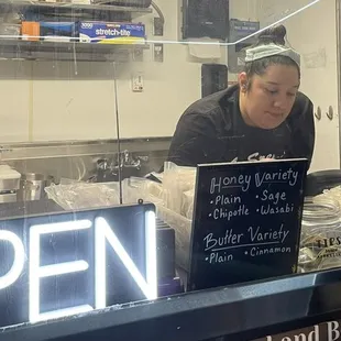 Homemade honey and butter varieties