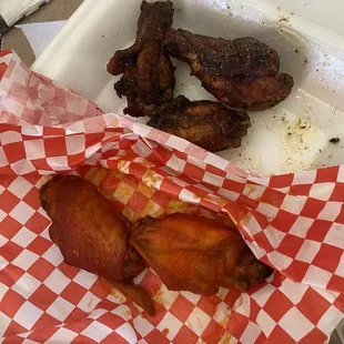 Buffalo and lemon pepper wings