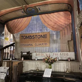 The stage area. See any ghosts?