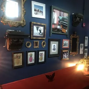 Decor outside washrooms