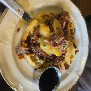 Chicken and waffles
