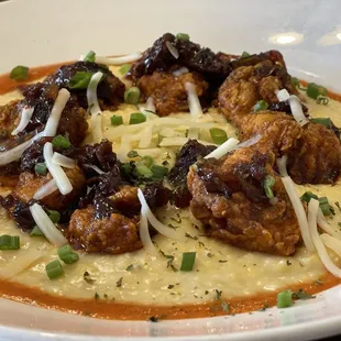 Nashville chicken and grits