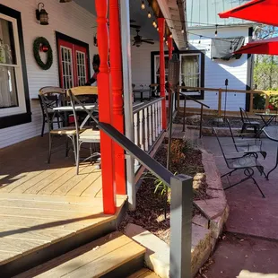 Outside seating