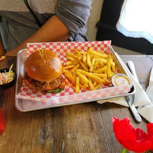 Spicy truffle chicken sandwich