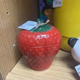 Strawberry jam jar