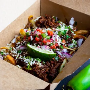 a variety of mexican food