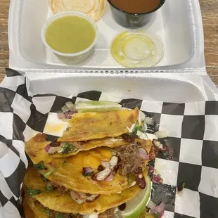 4  BEEF QUESABIRRIA TACOS