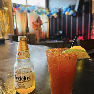 Nothing better on a Sunday Funday with live music and good Michelada
