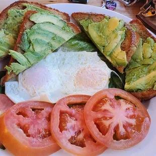 Avocado toast plate