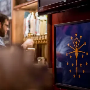 a man sitting at a bar