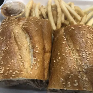 Italian Roast Pork Sandwich with fries (delivery)