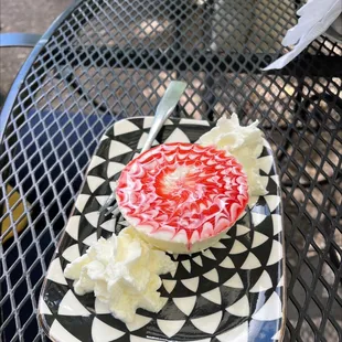 Lemon panda cotta