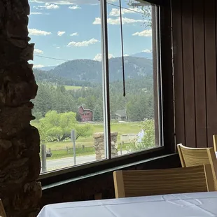 a view of the mountains