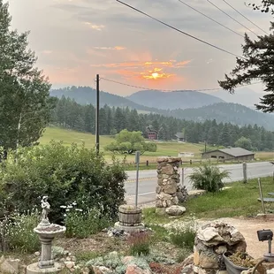 the setting of the setting sun