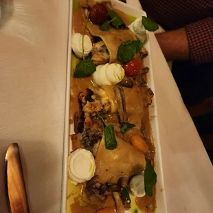 Wild Mushroom Pan Seared Chicken "Lasagna"