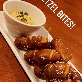 Pretzel Bites with mustard