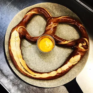 Classic Pretzel with a spicy ale cheese dip