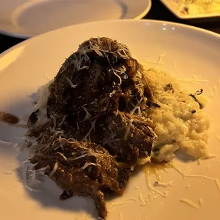 Slow roasted pork risotto