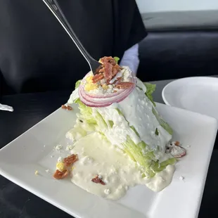 The wedge salad was awesome