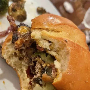 My burger - can&apos;t recall which but was tasty
