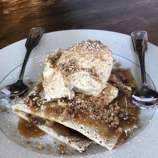 Bananas Foster Crepes