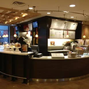 a restaurant counter