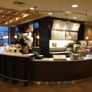 a restaurant counter