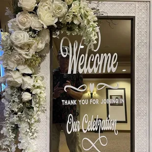 Welcome greeting display